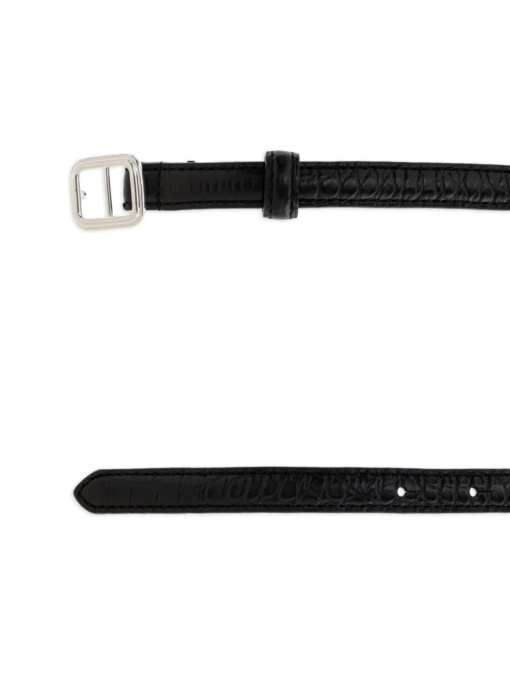  Lie Studio Leather Belt - Black 