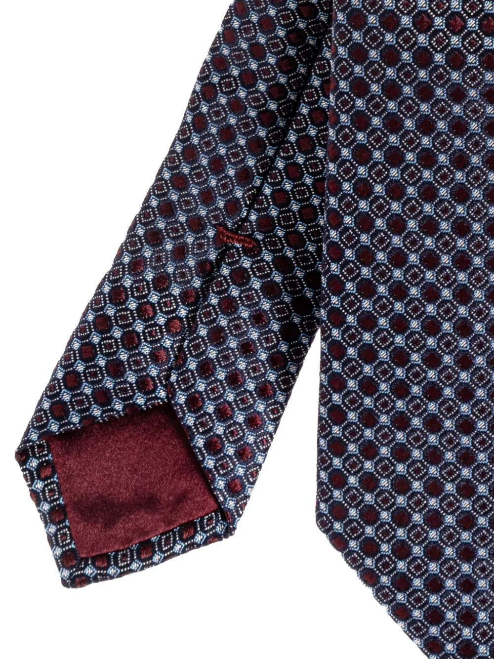 geometric print tie