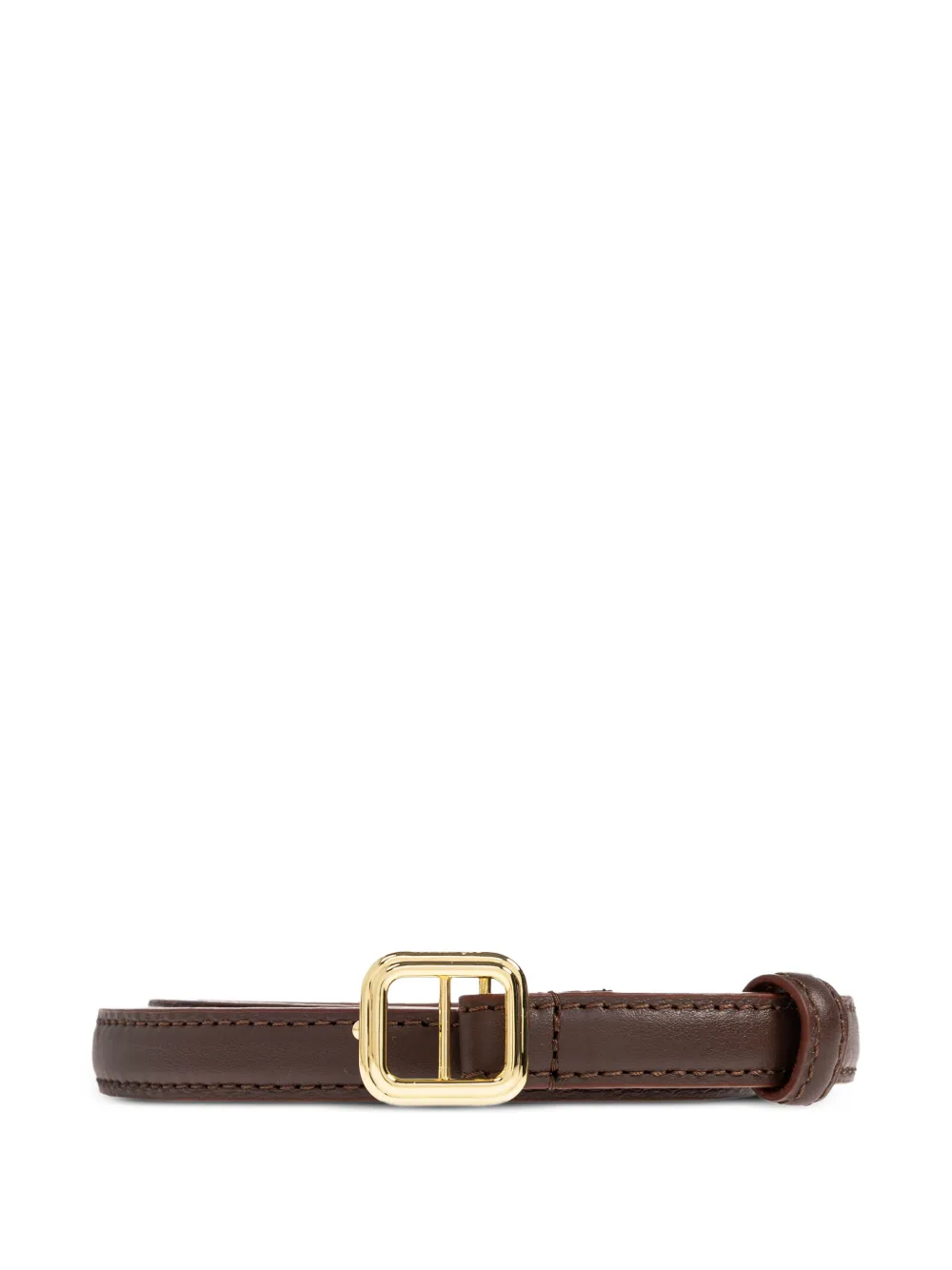 LIE STUDIO georgia slim belt - Marrone