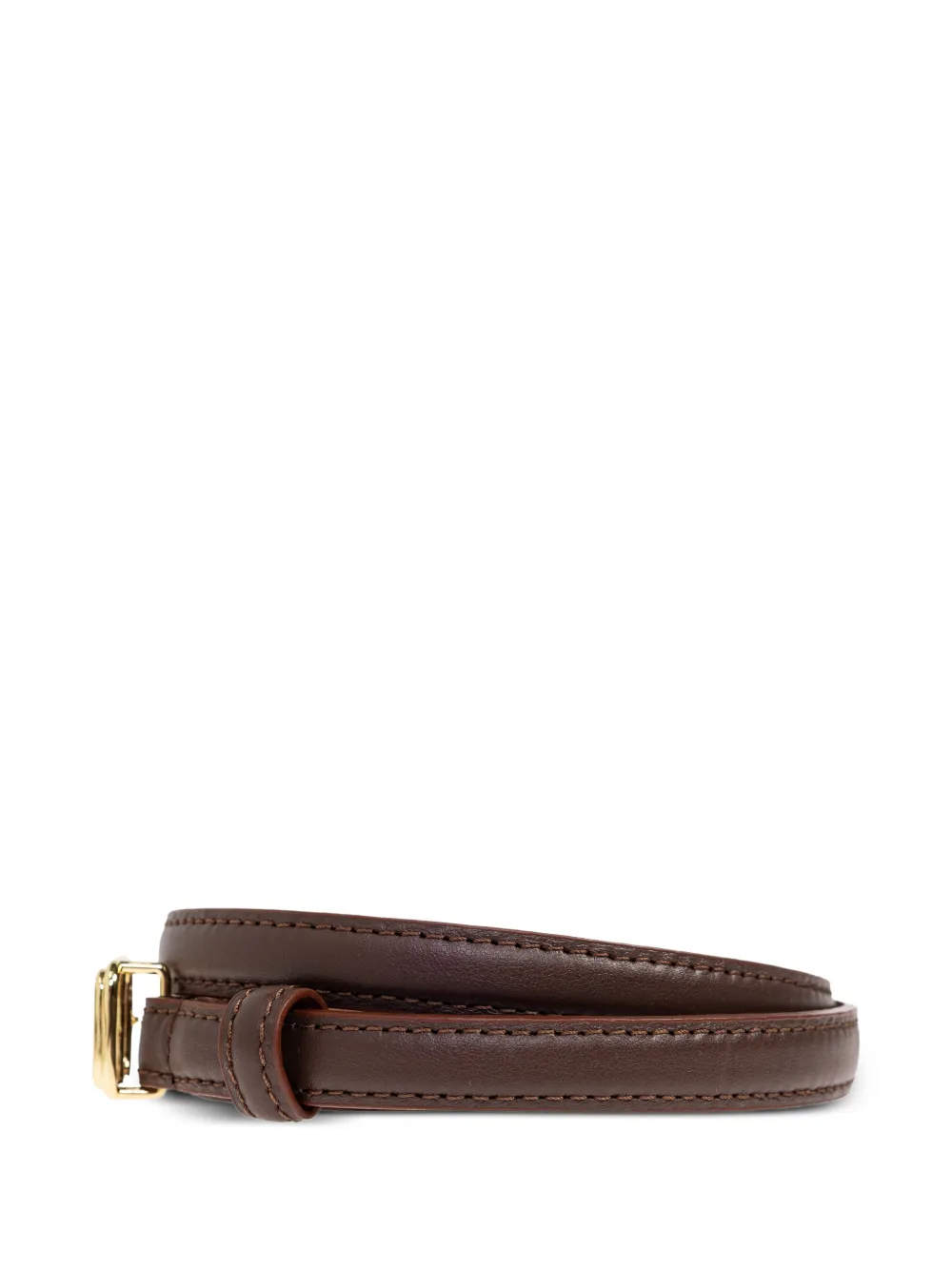  Lie Studio Georgia Slim Belt - Brown 
