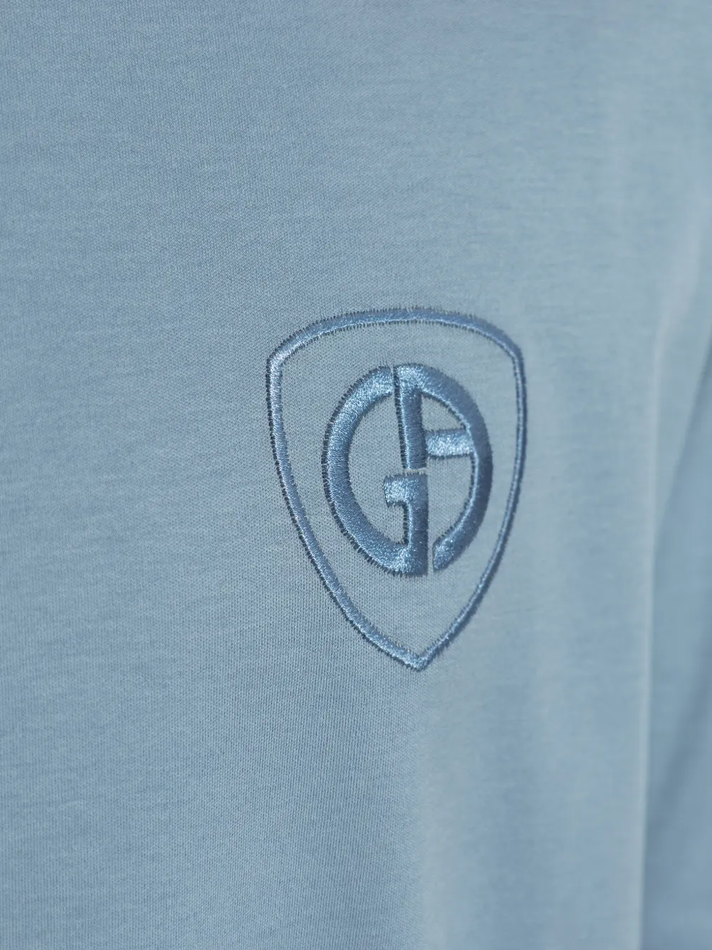 Giorgio Armani T-shirt met embleem Blauw