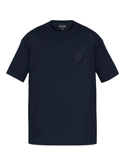 Giorgio Armani embroidered short-sleeve T-shirt