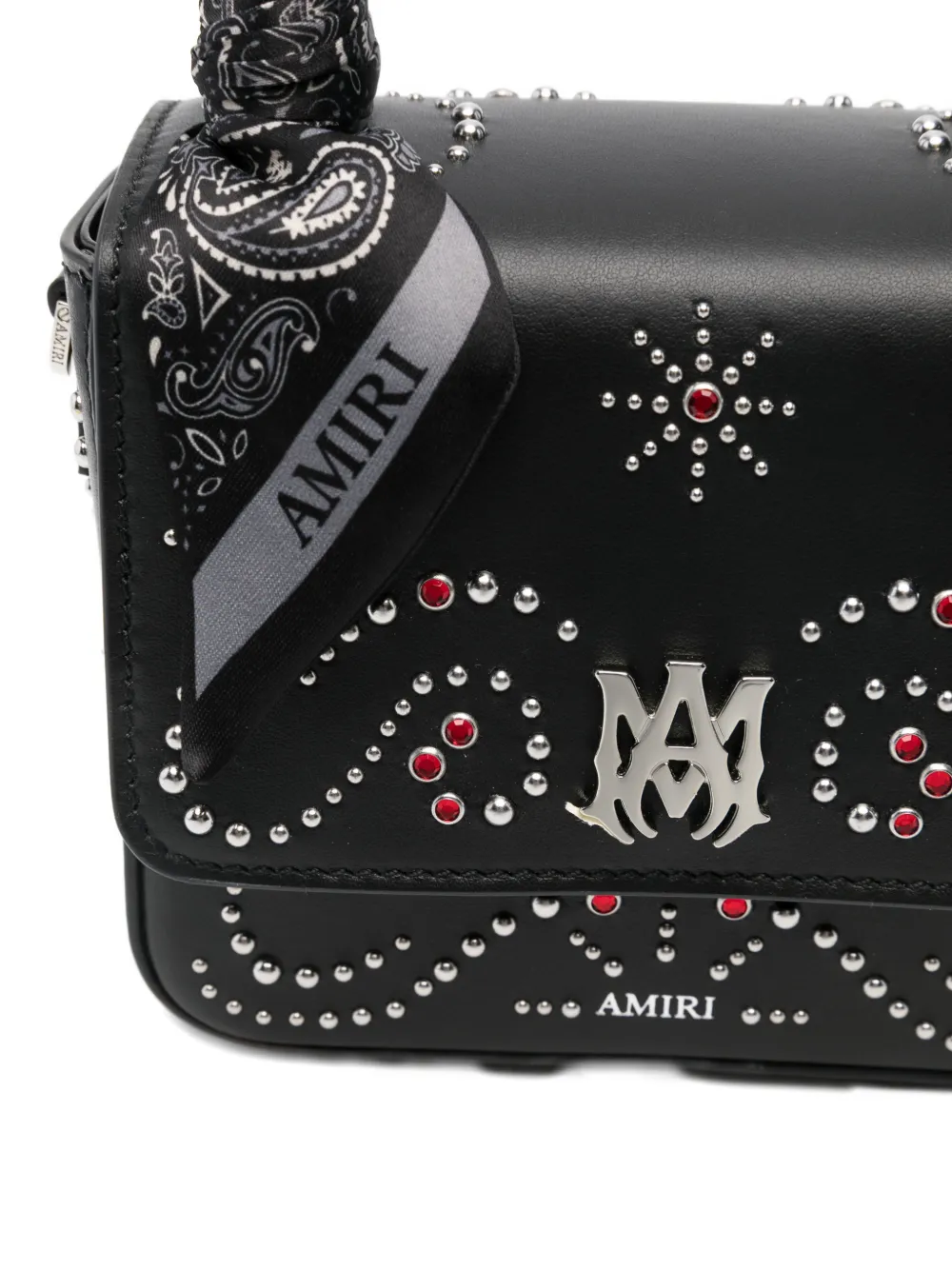 Amiri Micro Ma Stud Tote Bag In Black