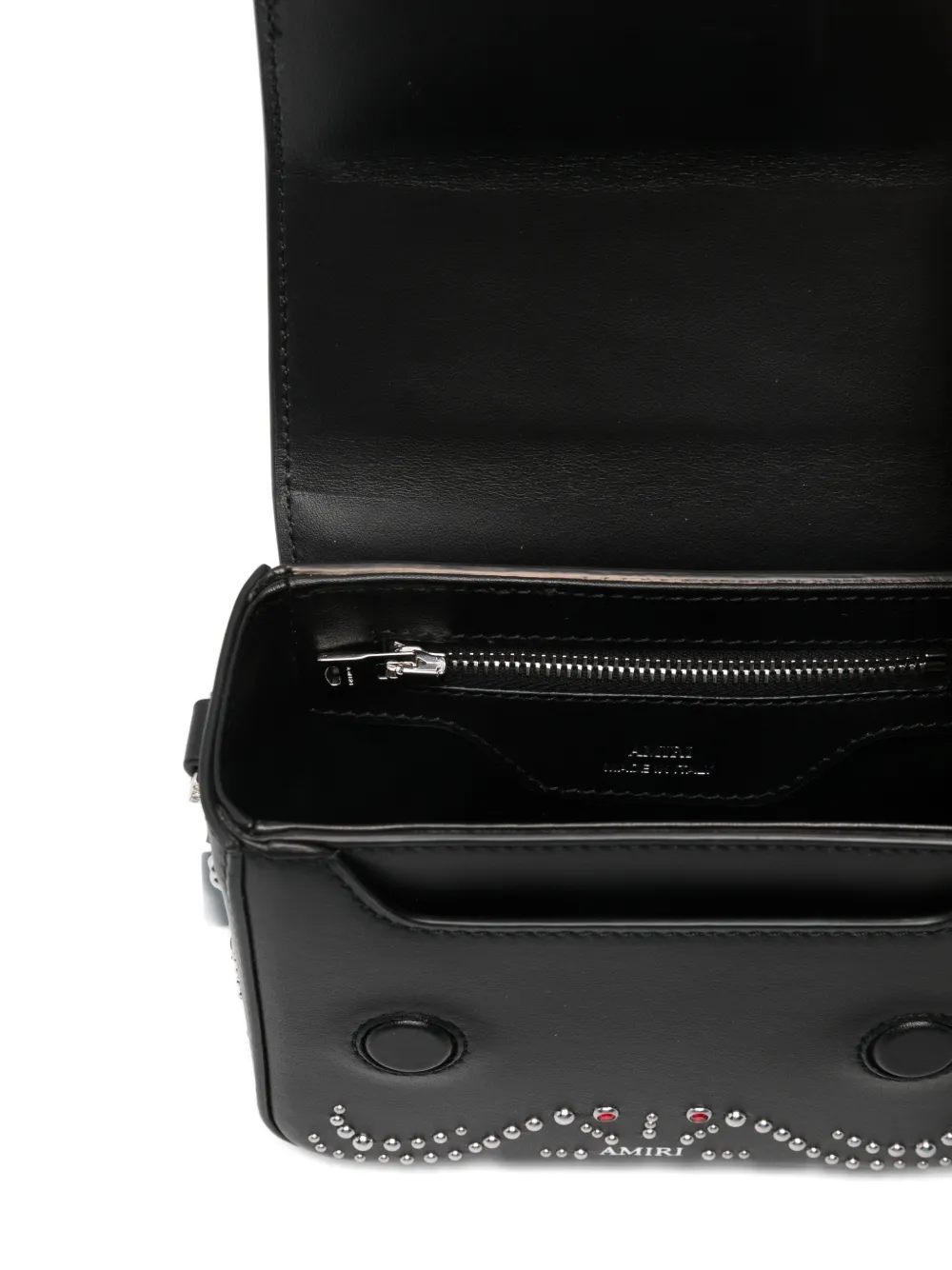 Amiri Micro Ma Stud Tote Bag In Black