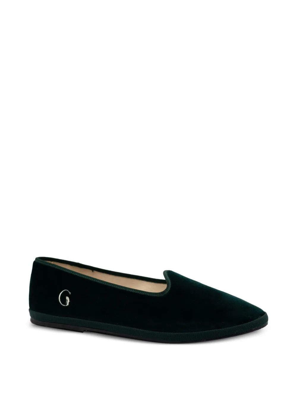 Gondolina Bucintoro slippers met logodetail - Groen
