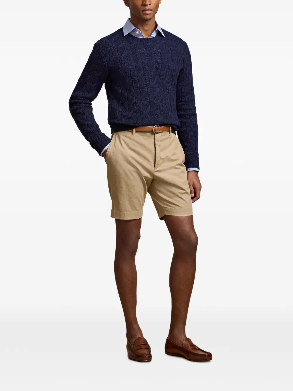 Ralph Lauren Purple Label Stretch chino shorts Beige