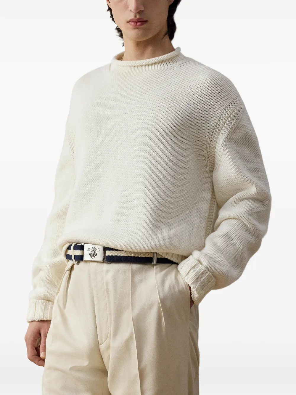 Ralph Lauren Purple Label Katoenen coltrui Beige