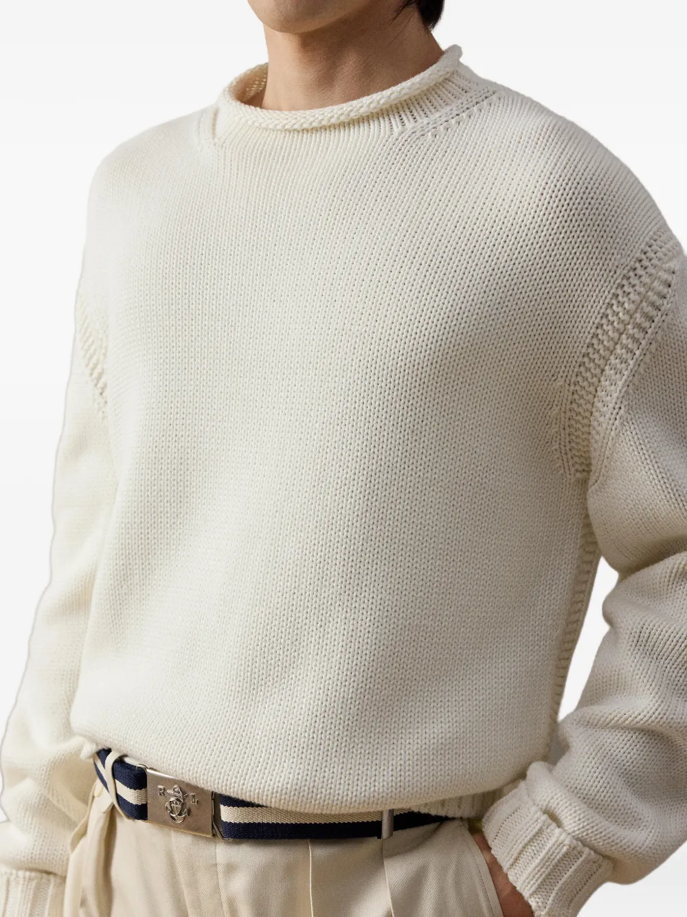 Ralph Lauren Purple Label Katoenen coltrui Beige