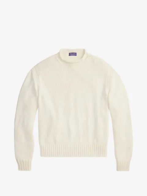 Ralph Lauren Purple Label Suéter de algodão gola alta