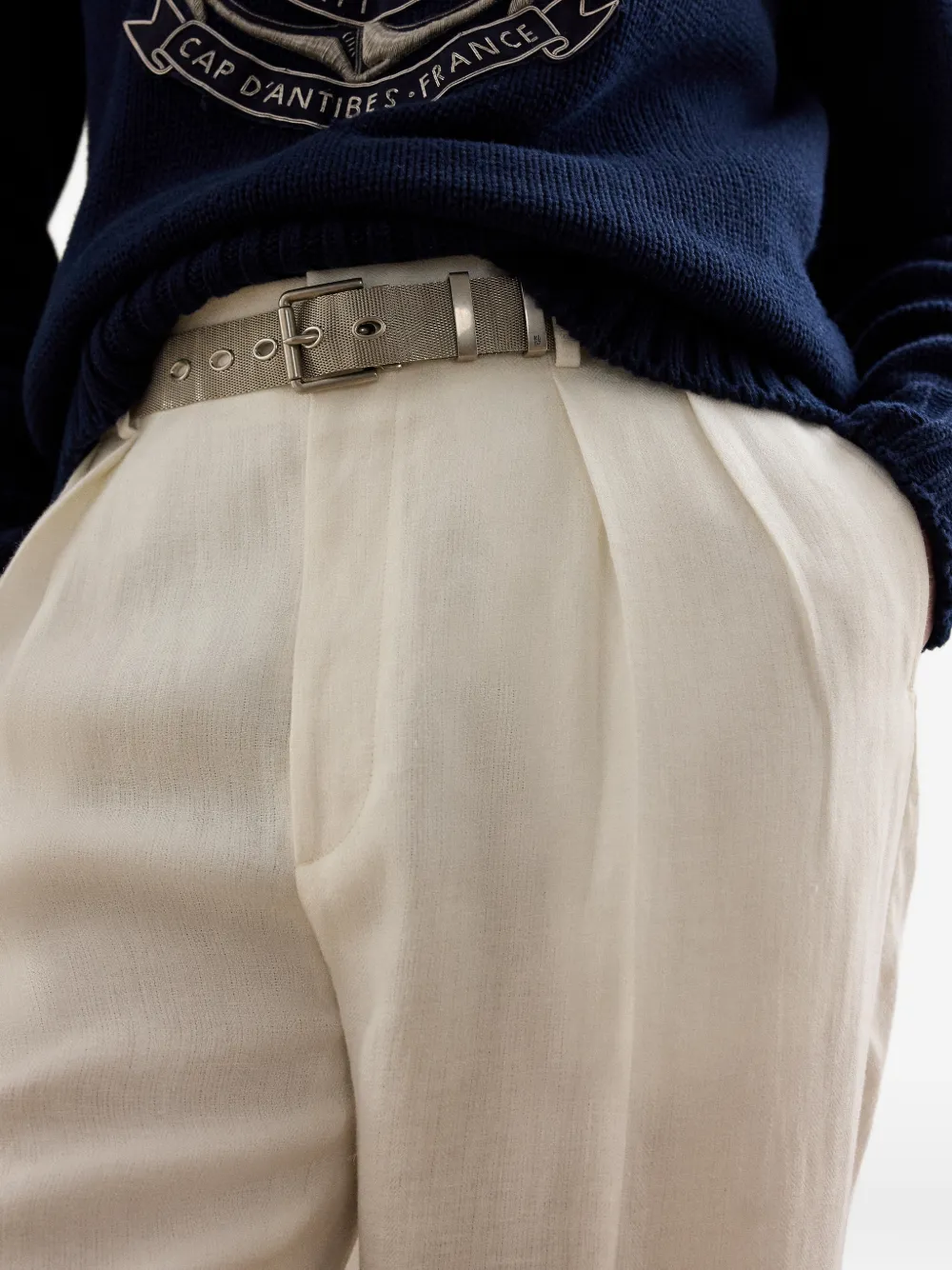 Ralph Lauren Purple Label Plooibroek Beige