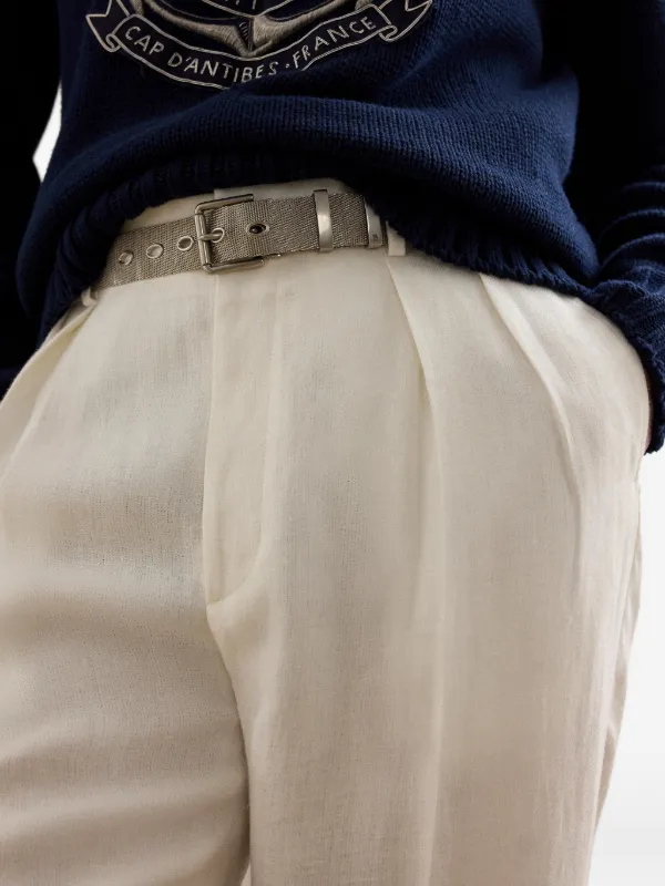 Ralph Lauren Purple Label Pleated Trousers | Neutrals | FARFETCH JO