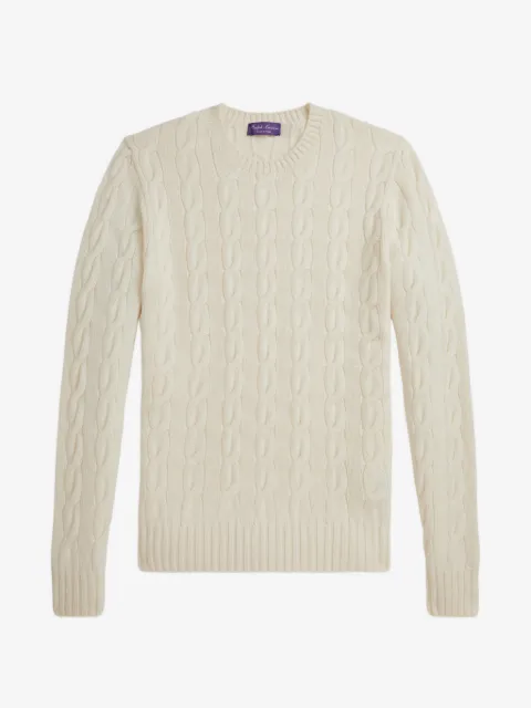 Ralph Lauren Purple Label cable-knit cashmere sweater