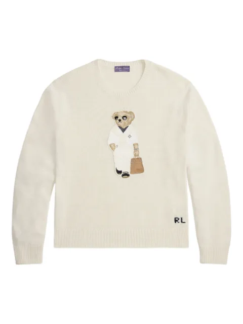 Ralph Lauren Purple Label bear-detail sweater