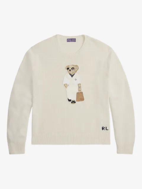 Ralph Lauren Purple Label Suéter com detalhe de urso