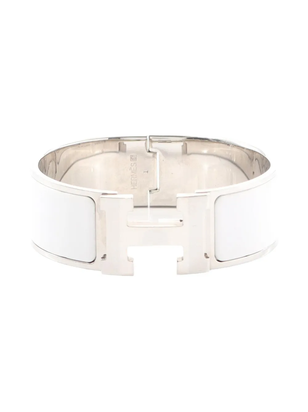 Hermès Pre-Owned Bracciale Clic Clac H PM largo smaltato 2000-2020 - Bianco