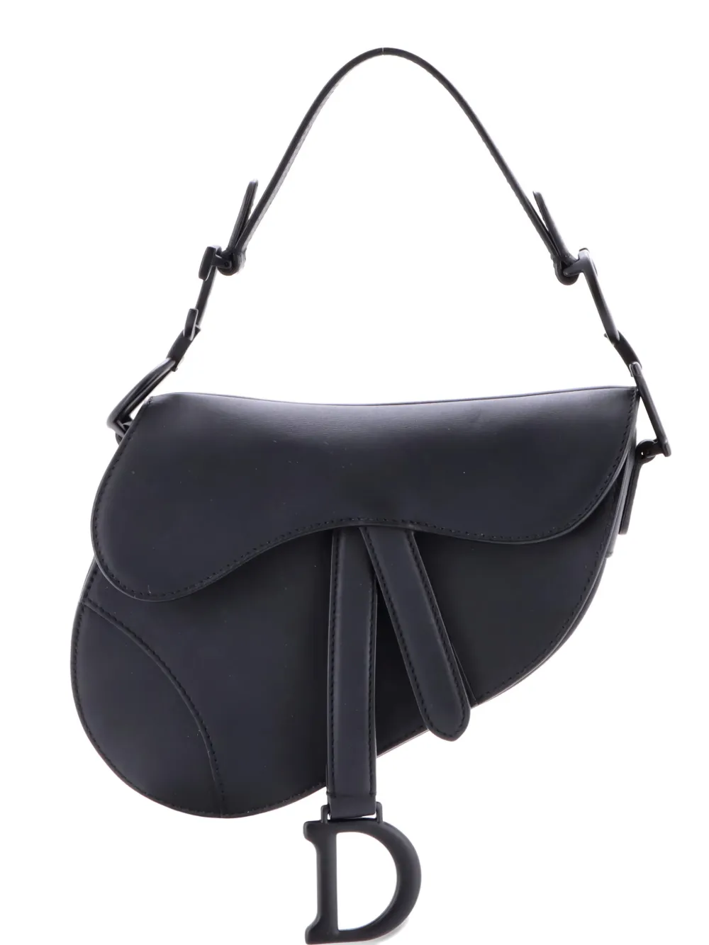 Christian Dior Pre-Owned Ultra Matte Saddle Handbag Leather Mini shoulder bag - Nero