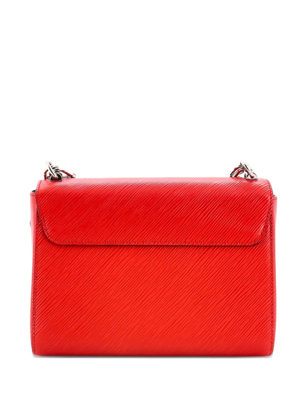 Pre-owned Louis Vuitton Braided Handle Twist Bag Epi Leather Mm Crossbody Bag In Red