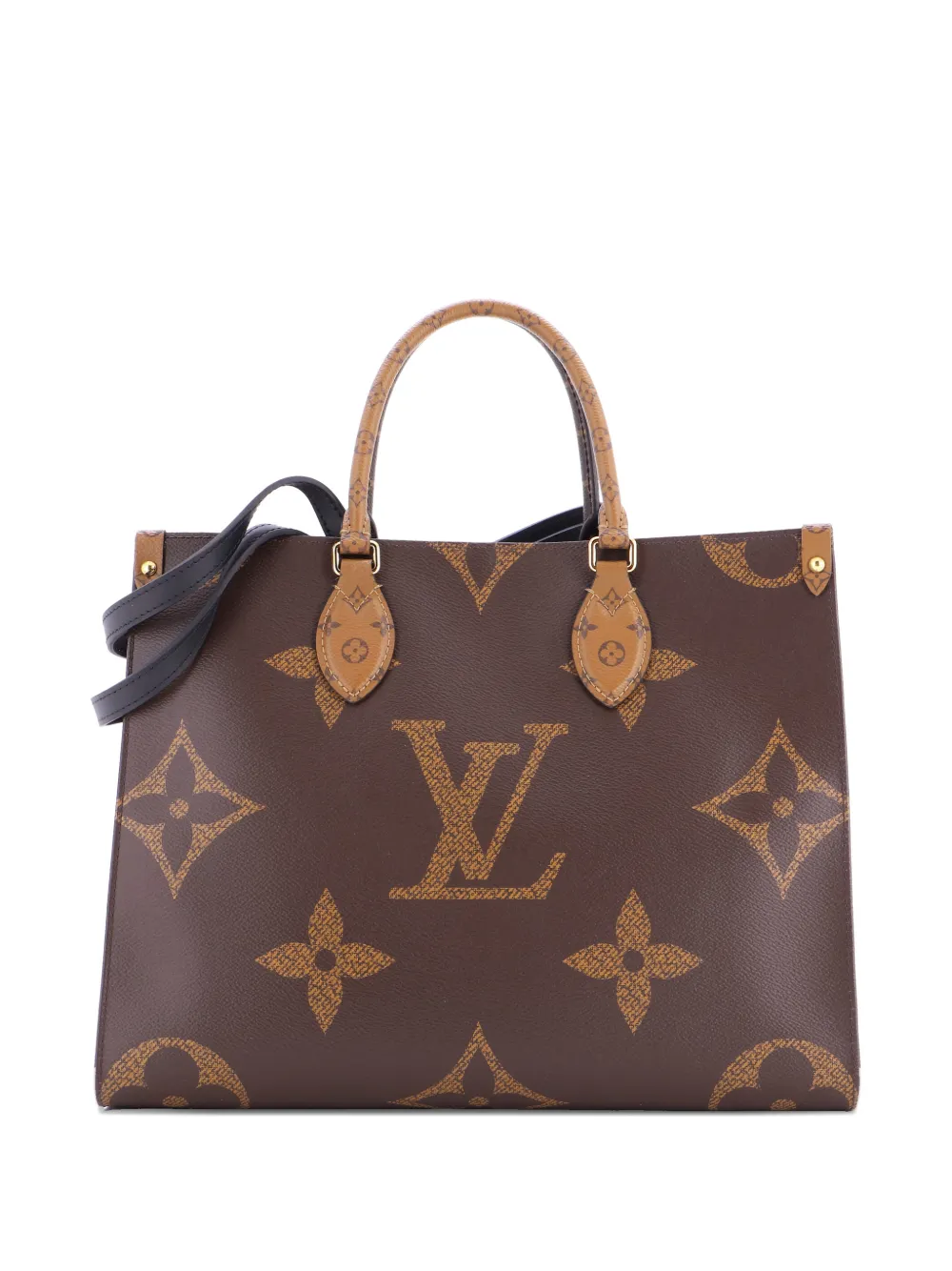 Pre-owned Louis Vuitton Onthego Reverse Monogram Giant Mm Tote Bag In Brown