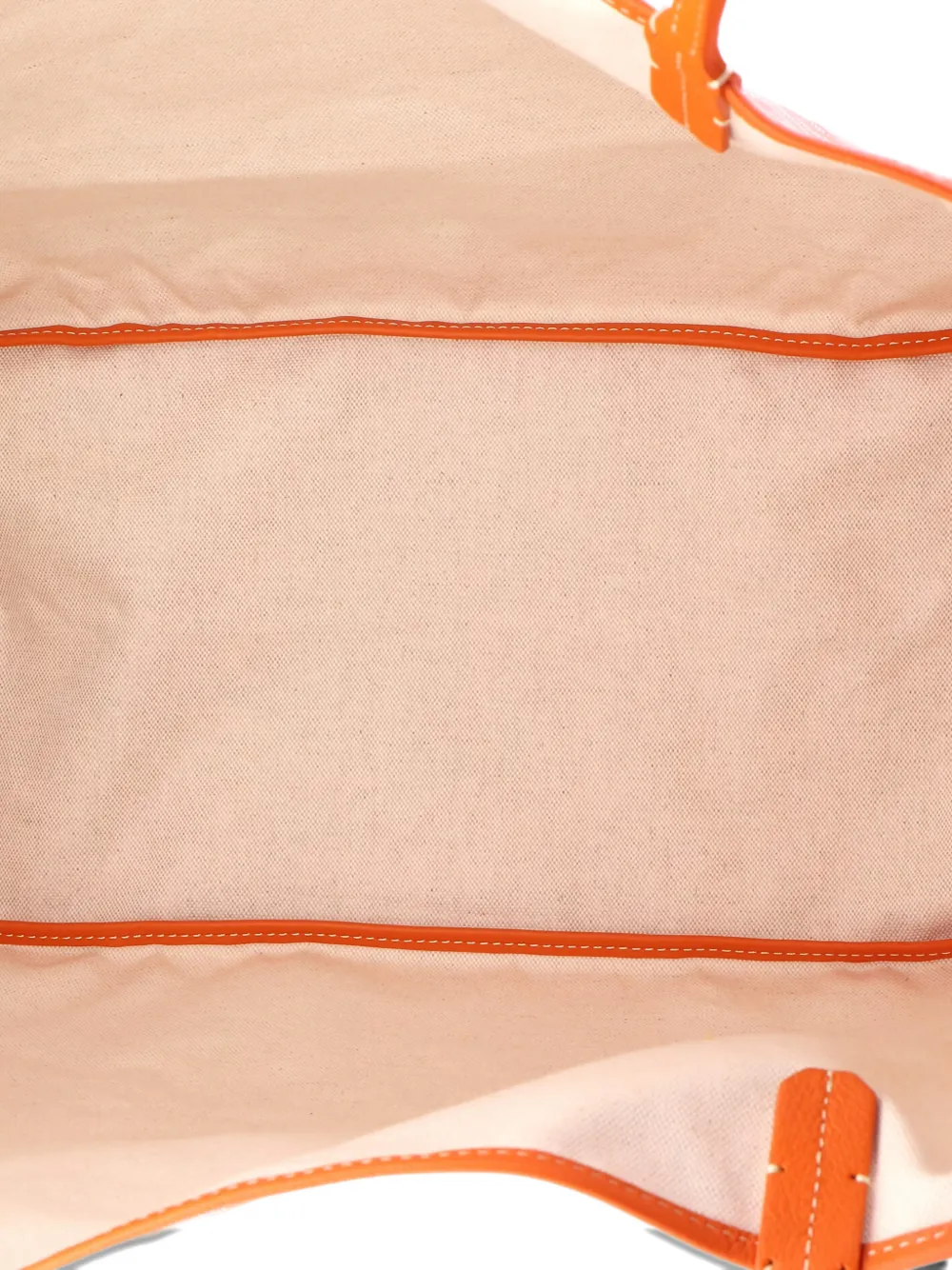 Pre-owned Goyard Saint Louis Coated Canvas Gm Tote Bag In Orange