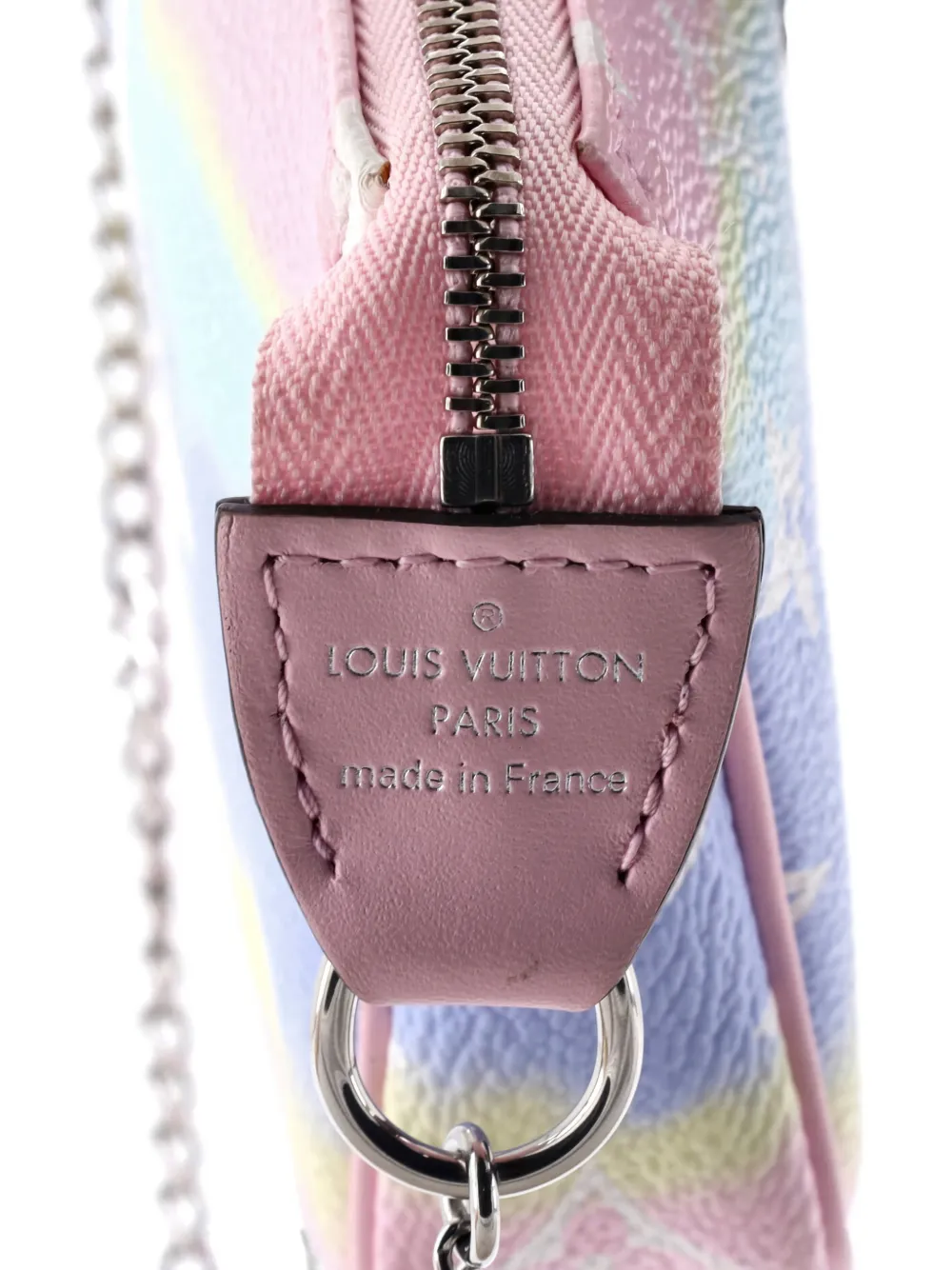 Pre-owned Louis Vuitton Pochette Accessoires Limited Edition Escale Monogram Giant Mini Clutch Bag In Multi