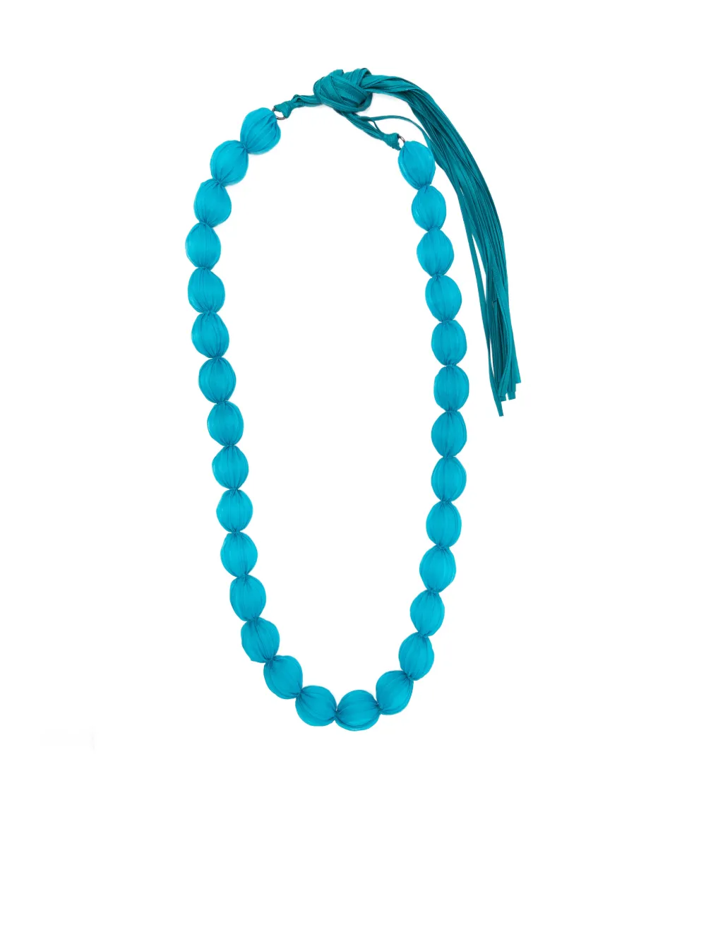 Pleats Please Issey Miyake Shibori necklace - Blu