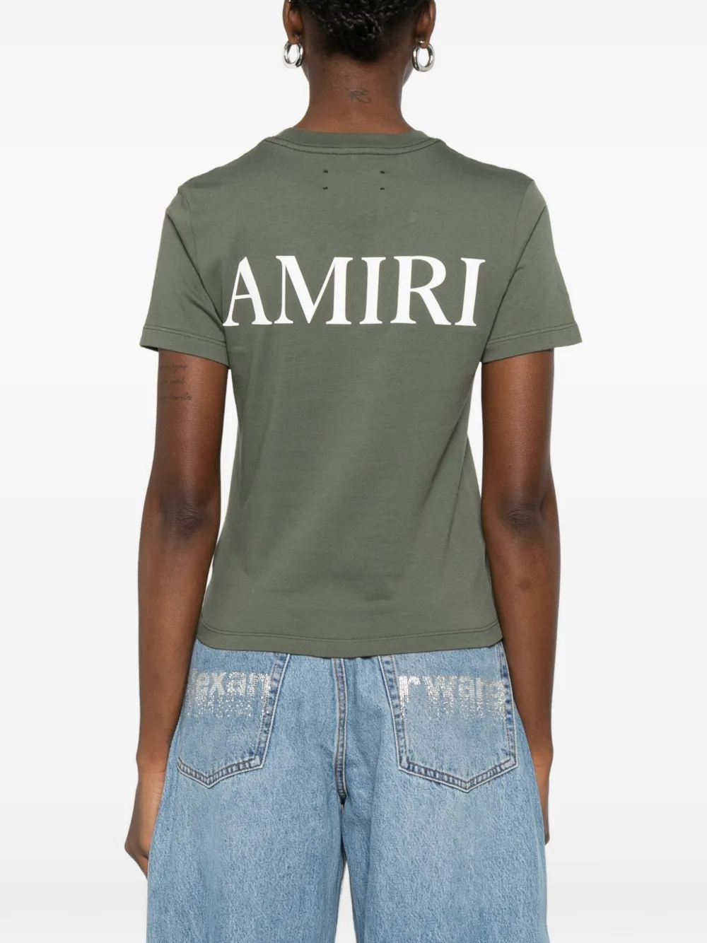 Amiri Logo-detail Crew-neck T-shirt In Multi