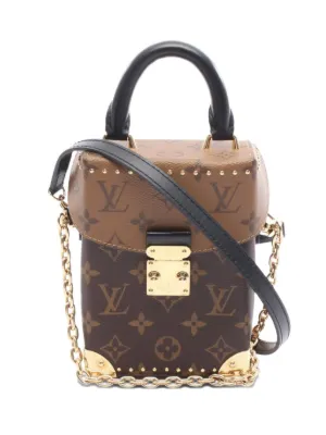 Louis Vuitton Pre-Owned 2021 Monogram Studded Box Tote Bag | Brown