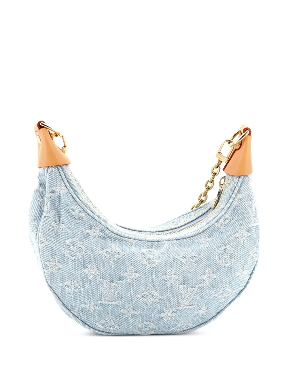 Loop Handbag Monogram Denim Hobo Bag