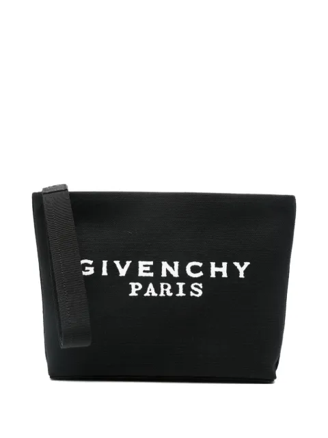 Givenchy logo-lettering clutch bag