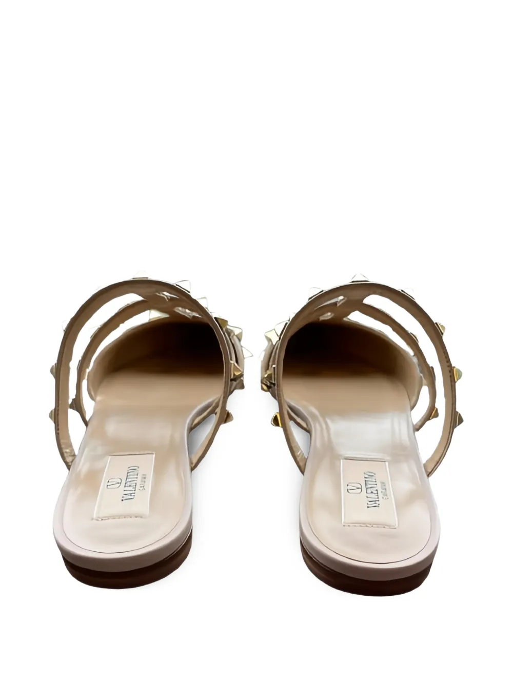 Valentino Garavani Muiltjes met bandje met studs Blauw