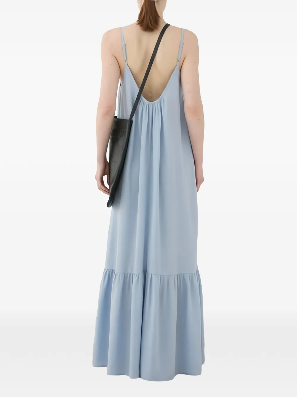  Eleh Ruffled Maxi Dress - Blue 