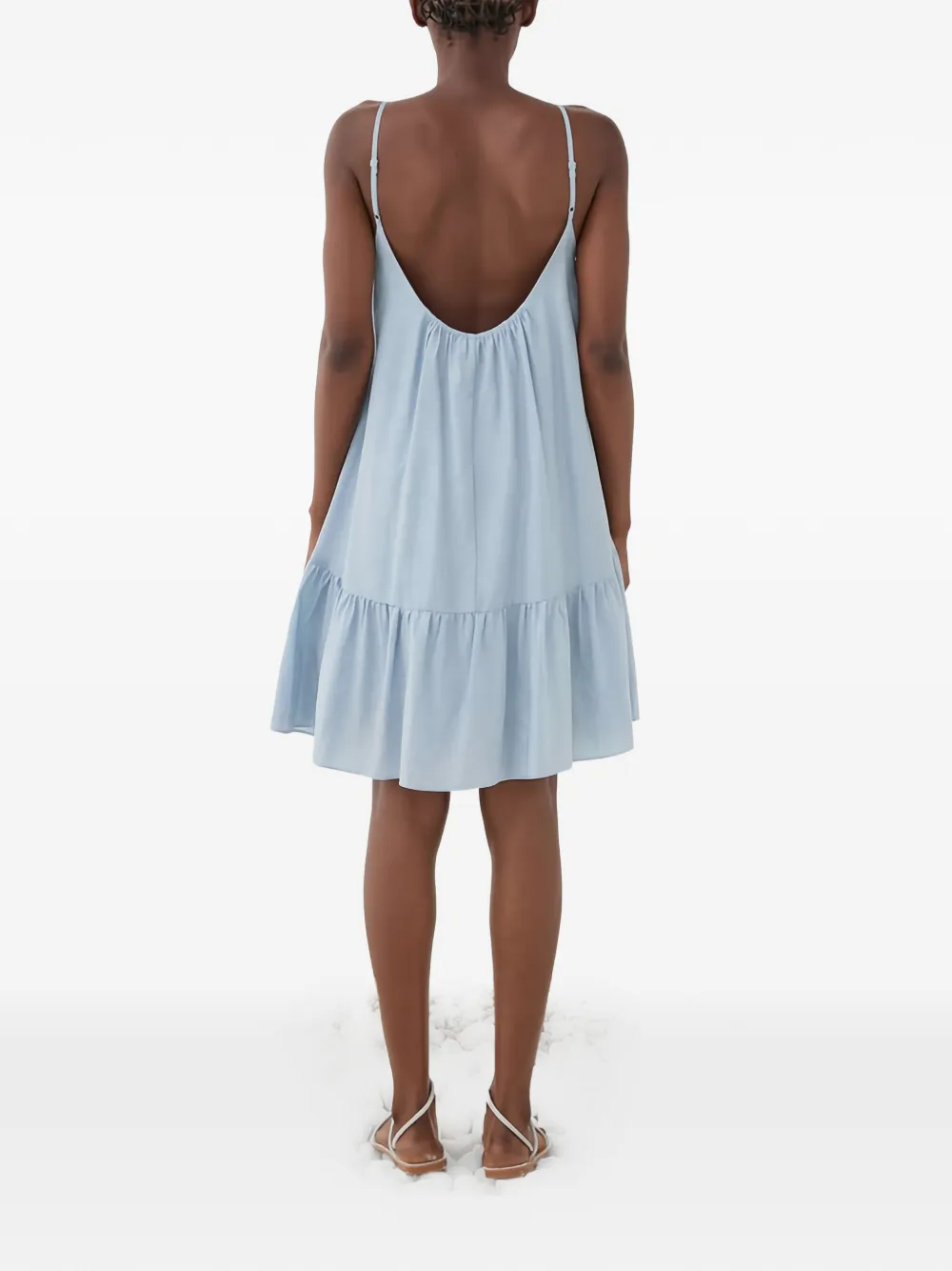  Eleh Gathered Mini Dress - Blue 