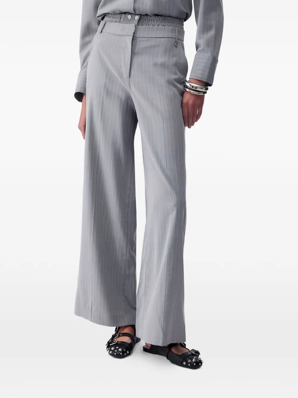 LIU JO pinstriped trousers - Grigio