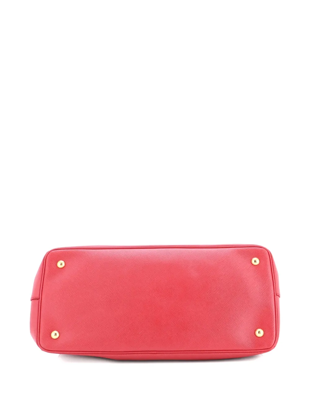 Pre-owned Prada Lux Open Saffiano Leather Large Tote Bag In Red