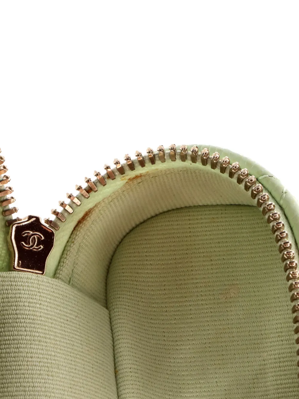 Handle With Care Vanity Case With Chain Quilted Caviar Crossbody Bag