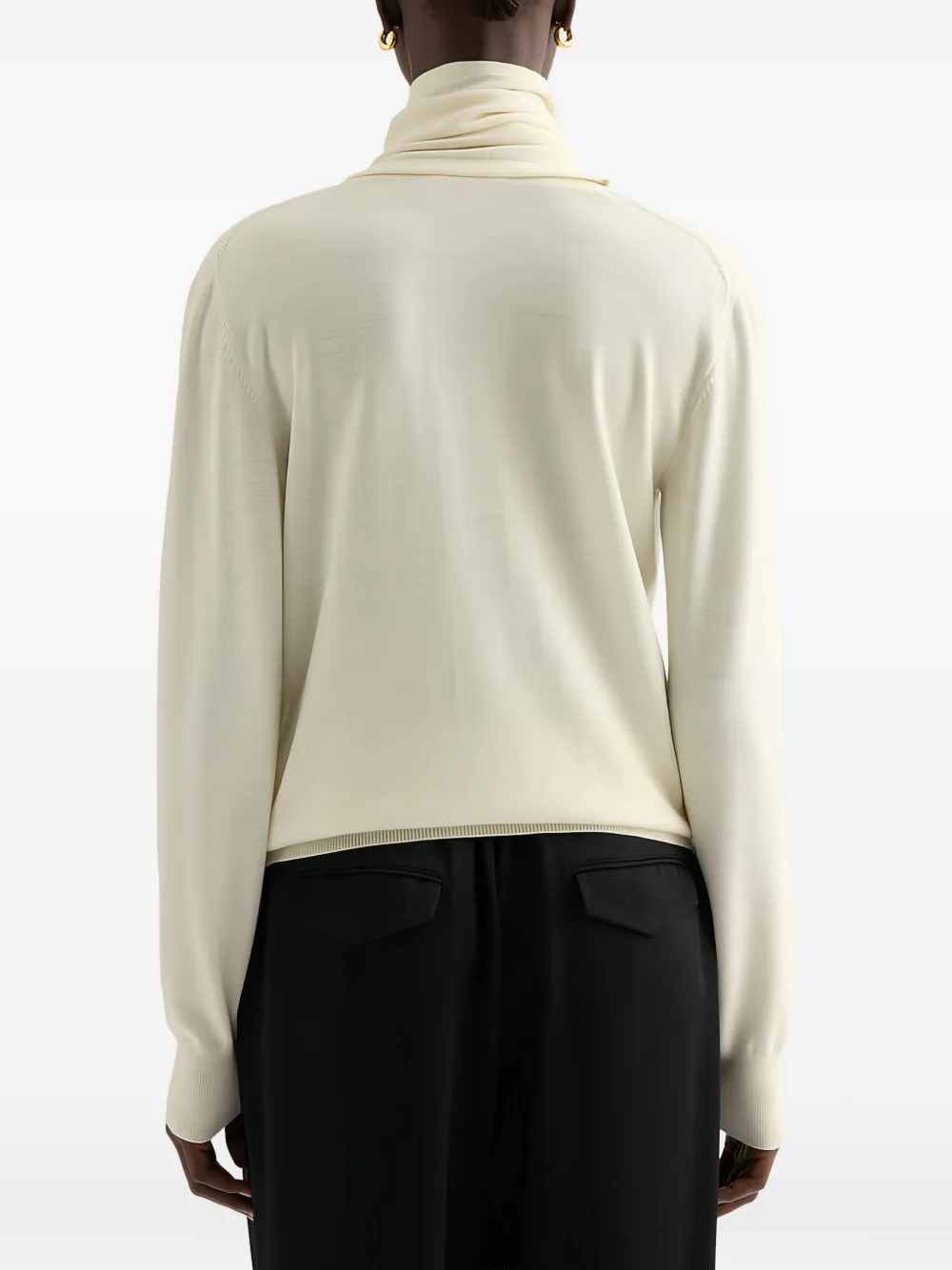 Jil Sander Gedrapeerde trui Beige