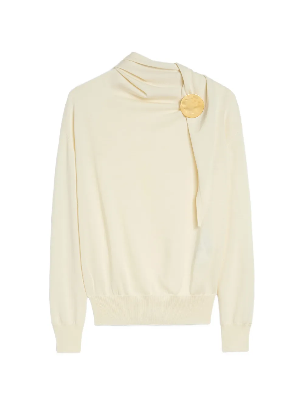 Jil Sander draped sweater - Nude