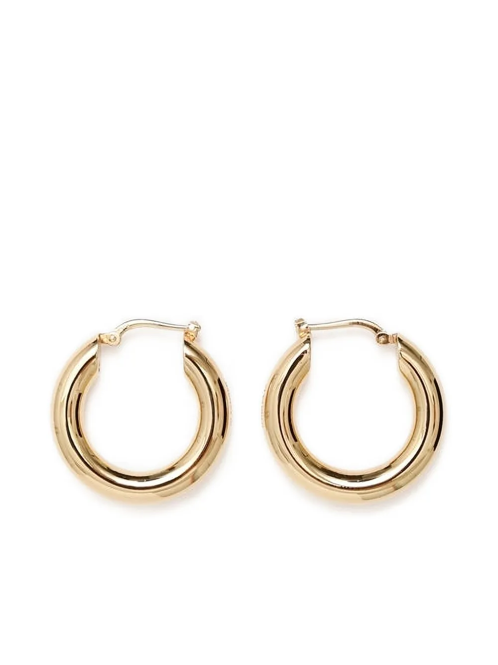 Jil Sander engraved-logo earrings - Oro