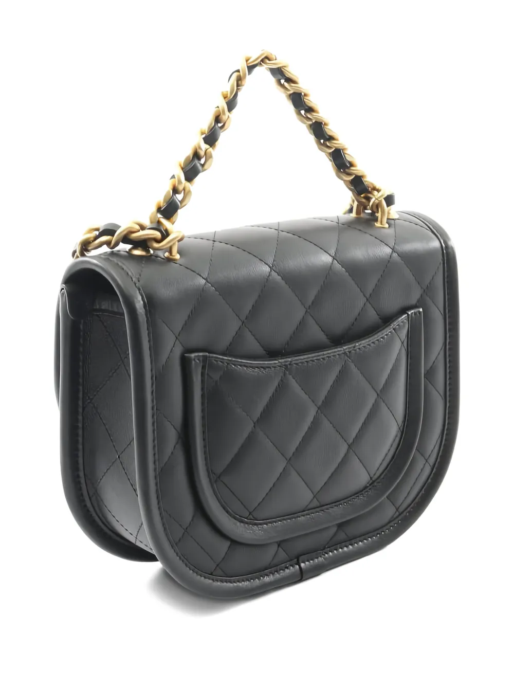 CHANEL Pre-Owned 2021 matelasse chain-strap leather tote bag - Zwart