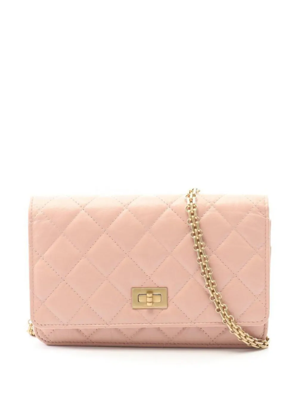 CHANEL Pre-Owned 2019 Matelassé chain shoulder bag - Rosa