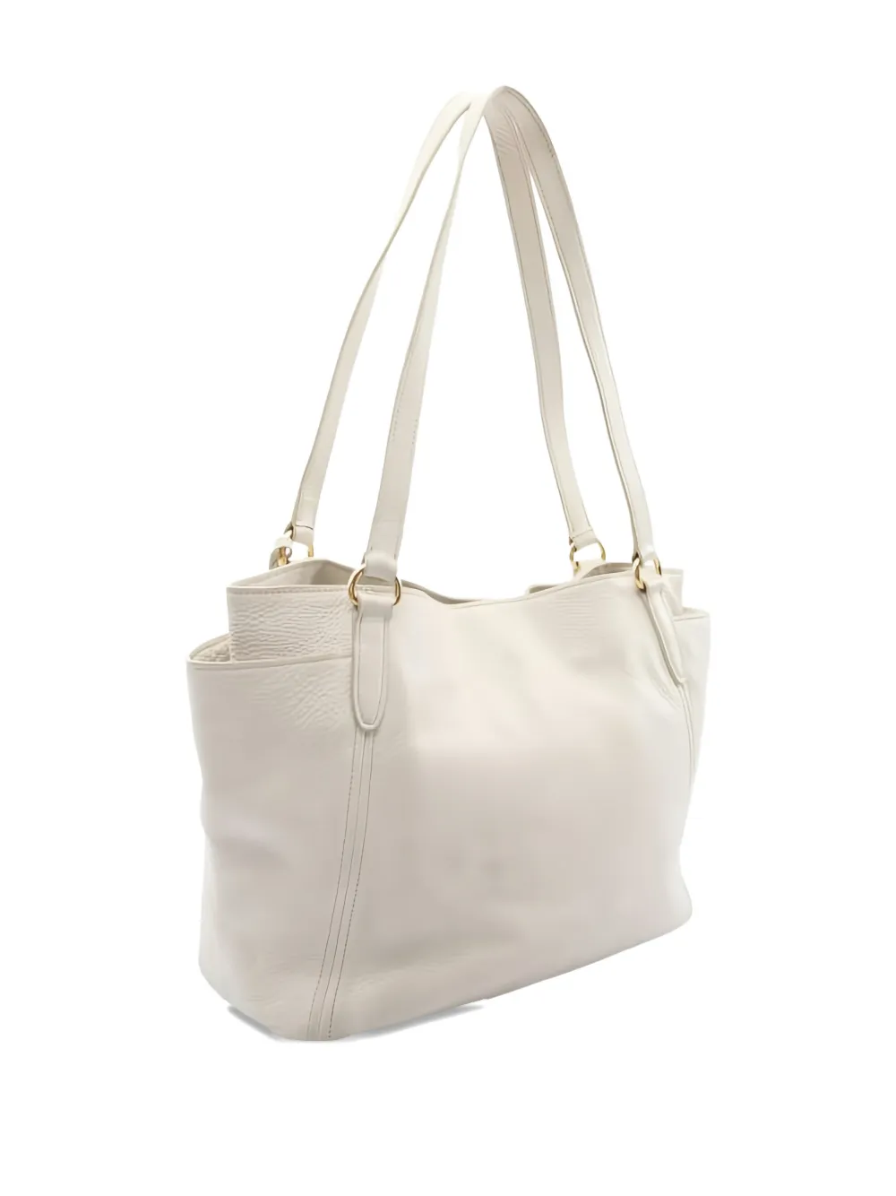 PRADA Pre-owned 2000s Leather Tote Bag In Neutral