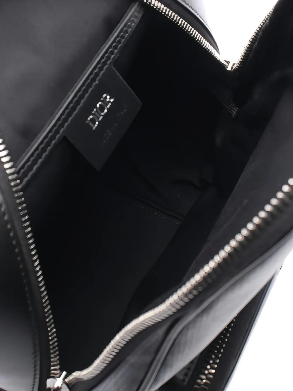 Pre-owned Dior 2010 Diamond Rider Sling Bag In Black