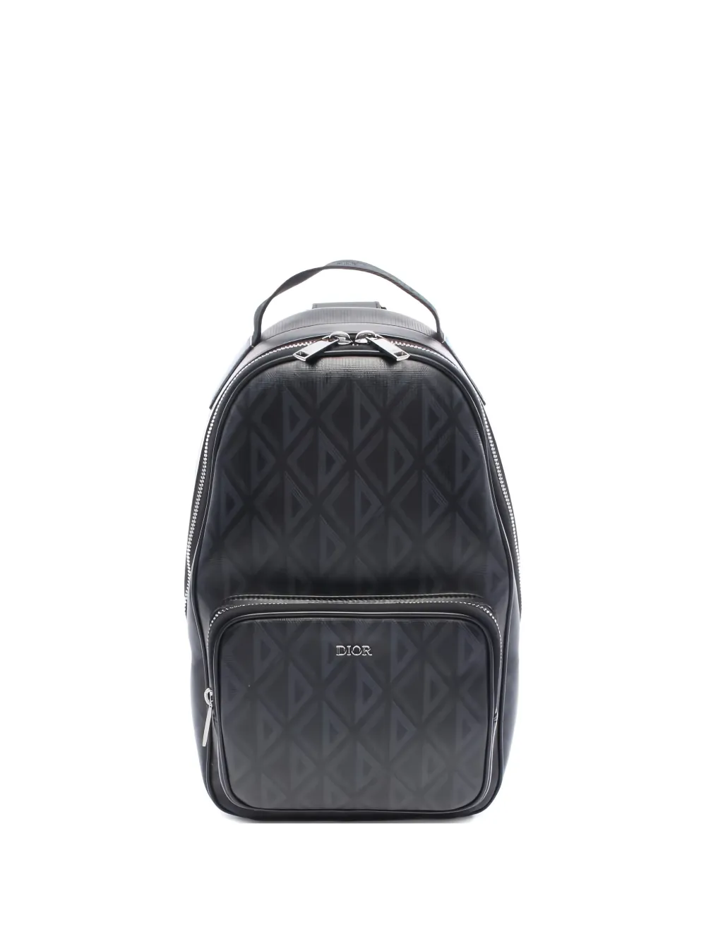 Christian Dior Pre-Owned 2010 diamond rider sling bag - Black