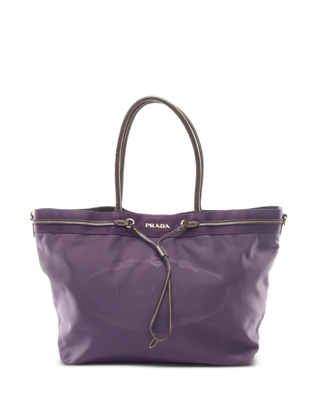 Prada Pre-Owned 2000's jacquard tote bang - Viola