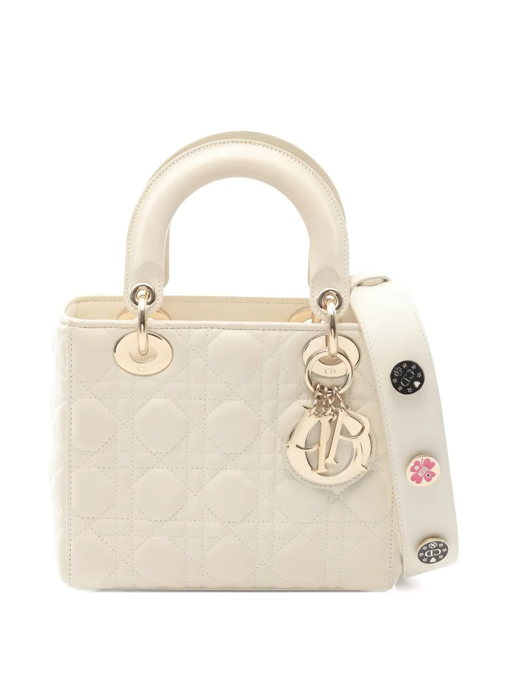 Pre-owned Dior 2000s Canage Small Tote Bag In Neutral