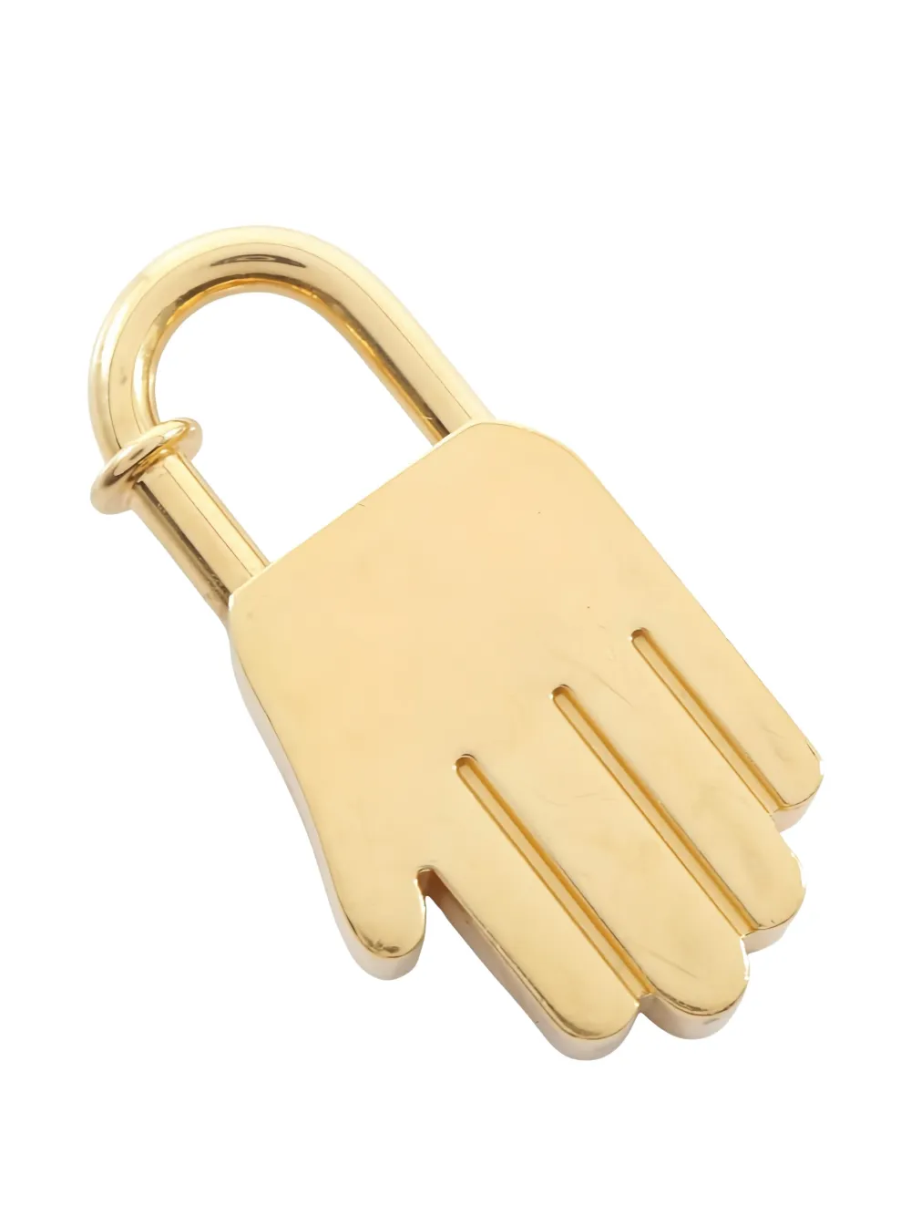 Pre-owned Hermes 2010s Annee De La Main Bag Charm In Gold