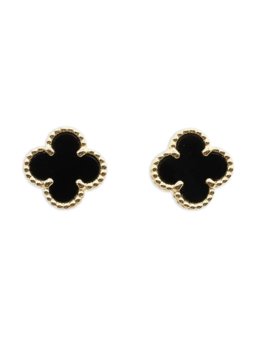 Van Cleef & Arpels Pre-Owned aretes Sweet Alhambra en oro amarillo de 18kt con ónix 2010 | dorado | Image 1