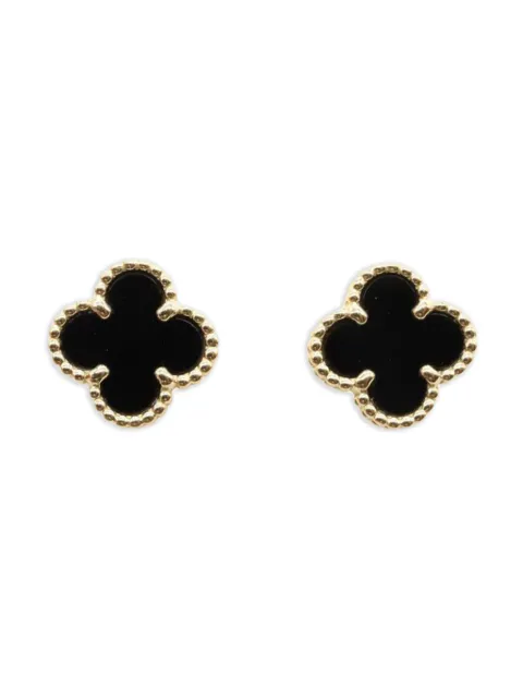 Van Cleef & Arpels Pre-Owned aretes Sweet Alhambra en oro amarillo de 18kt con ónix 2010