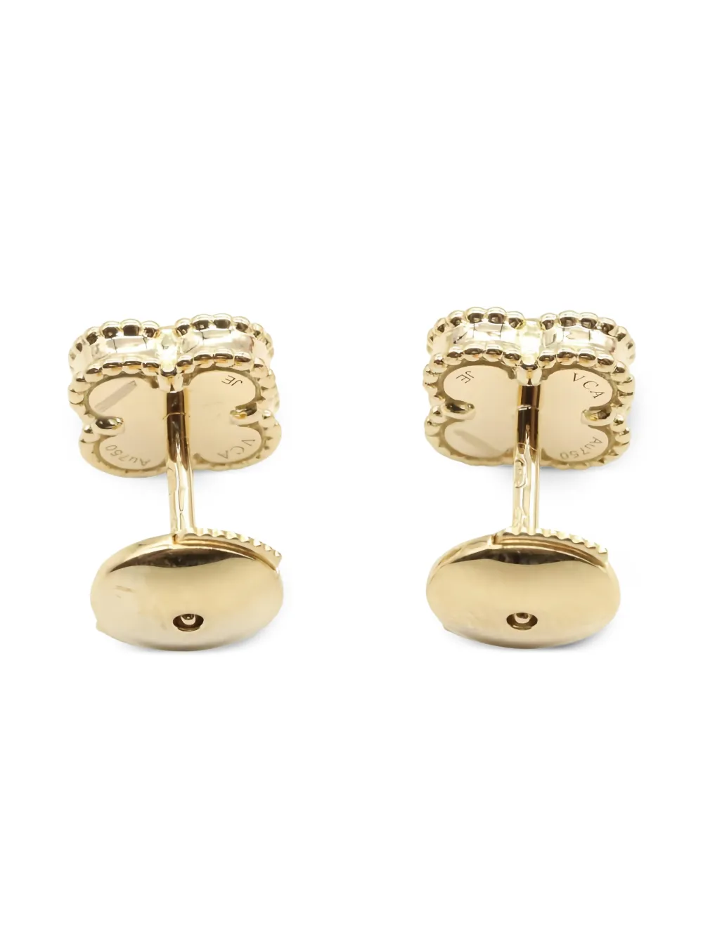 Van Cleef & Arpels Pre-Owned aretes Sweet Alhambra en oro amarillo de 18kt con ónix 2010 | Image 2