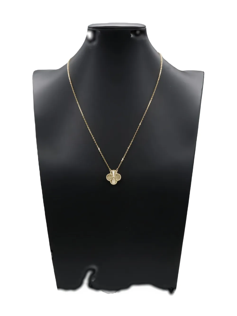 Van Cleef & Arpels Pre-Owned Guilloche Alhambra necklace - Oro
